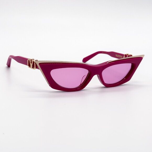 NEW VALENTINO V-GOLDCUT VLS-113C PINK WOMEN CAT EYE SUNGLASSES VALENTINO main image 2